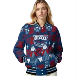 custom florida atlantic owls pyramid shapes blue varsity jacket best selling.webp
