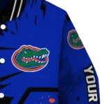 custom florida gators hexagon cluster blue black varsity jacket best selling.webp