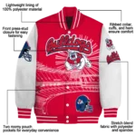 custom fresno state bulldogs ferris arena red white varsity jacket best selling.webp