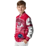 custom fresno state bulldogs ferris arena red white varsity jacket best selling.webp