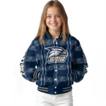 custom georgia southern eagles bolt stripe blue varsity jacket best selling.webp