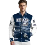 custom georgia southern eagles ferris arena blue white varsity jacket best selling.webp