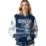 custom georgia southern eagles ferris arena blue white varsity jacket best selling.webp