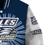 custom georgia southern eagles ferris arena blue white varsity jacket best selling.webp
