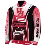 custom houston cougars mesh effect red black varsity jacket best selling.webp
