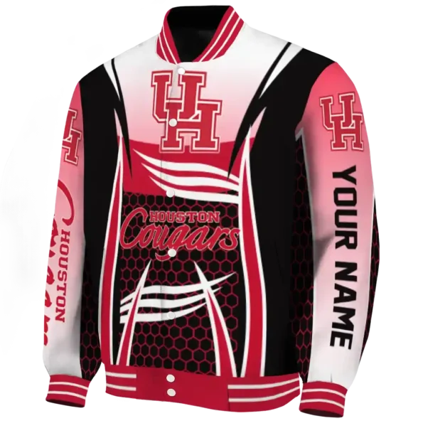 custom houston cougars mesh effect red black varsity jacket best selling.webp