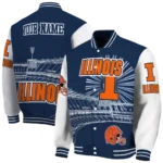 custom illinois fighting illini ferris arena blue white varsity jacket best selling.webp
