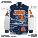 custom illinois fighting illini ferris arena blue white varsity jacket best selling.webp