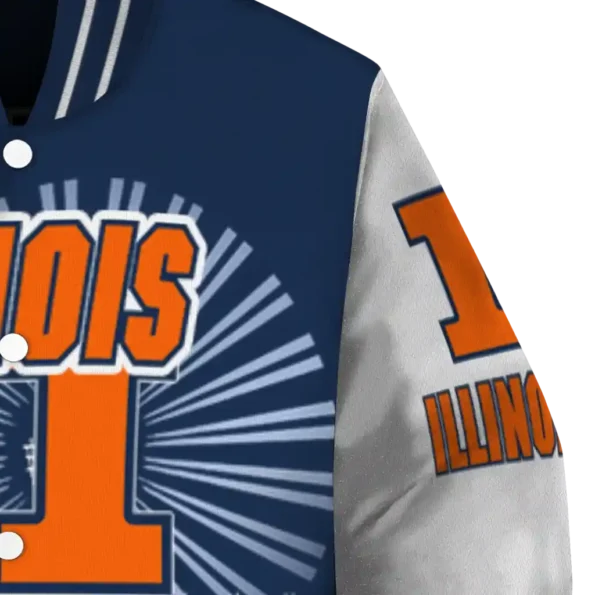custom illinois fighting illini ferris arena blue white varsity jacket premium grade.webp