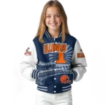 custom illinois fighting illini ferris arena blue white varsity jacket best selling.webp
