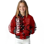 custom indiana hoosiers hexagon cluster red black varsity jacket best selling.webp