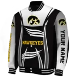 custom iowa hawkeyes mesh effect black varsity jacket best selling.webp