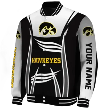 custom iowa hawkeyes mesh effect black varsity jacket best selling.webp