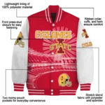 custom iowa state cyclones ferris arena red white varsity jacket best selling.webp