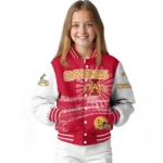 custom iowa state cyclones ferris arena red white varsity jacket best selling.webp