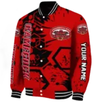 custom jacksonville state gamecocks hexagon cluster red black varsity jacket best selling.webp