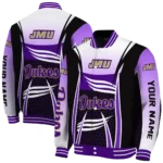 custom james madison dukes mesh effect purple black varsity jacket best selling.webp