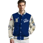 custom navy midshipmen wildcat pawprint blue nude varsity jacket best selling.webp