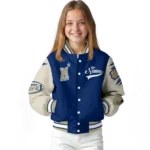 custom navy midshipmen wildcat pawprint blue nude varsity jacket best selling.webp