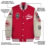 custom new mexico lobos wildcat pawprint red nude varsity jacket best selling.webp