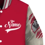 custom new mexico lobos wildcat pawprint red nude varsity jacket best selling.webp
