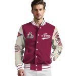 custom new mexico state aggies wildcat pawprint crimson nude varsity jacket best selling.webp