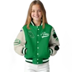 custom north texas mean green wildcat pawprint green nude varsity jacket best selling.webp