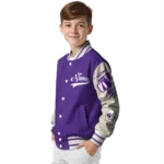 custom northwestern wildcats wildcat pawprint purple nude varsity jacket best selling.webp