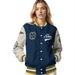 custom notre dame fighting irish wildcat pawprint navy nude varsity jacket best selling.webp