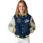custom notre dame fighting irish wildcat pawprint navy nude varsity jacket best selling.webp