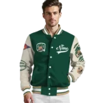 custom ohio bobcats wildcat pawprint green nude varsity jacket best selling.webp