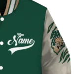 custom ohio bobcats wildcat pawprint green nude varsity jacket best selling.webp