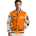 custom oklahoma state cowboys wildcat pawprint orange nude varsity jacket best selling.webp
