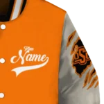 custom oklahoma state cowboys wildcat pawprint orange nude varsity jacket best selling.webp