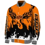 custom oklahoma state cowboys winged blaze orange white varsity jacket best selling.webp
