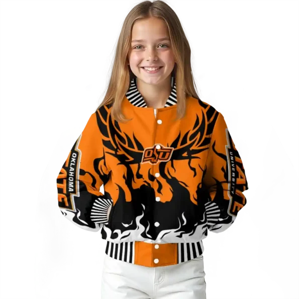 custom oklahoma state cowboys winged blaze orange white varsity jacket top rated.webp