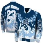 custom old dominion monarchs winged blaze blue white varsity jacket best selling.webp