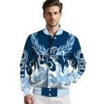 custom old dominion monarchs winged blaze blue white varsity jacket best selling.webp