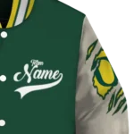 custom oregon ducks wildcat pawprint green nude varsity jacket best selling.webp