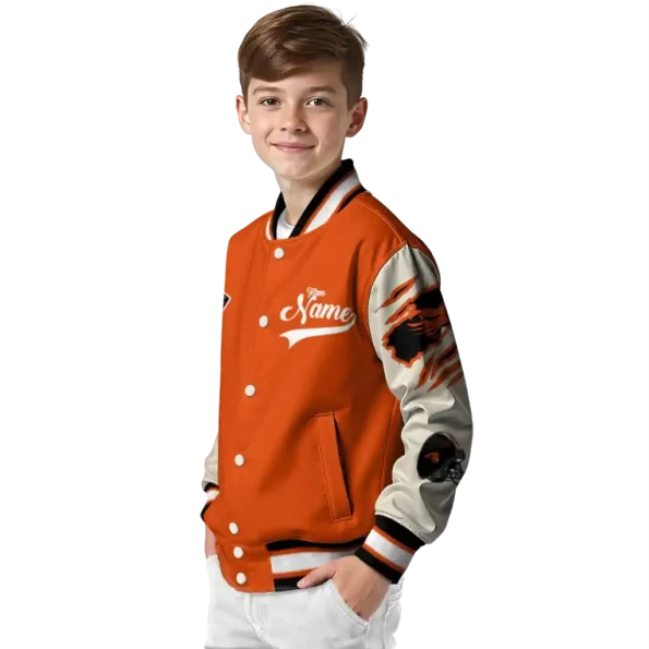 custom oregon state beavers wildcat pawprint orange nude varsity jacket trendy.webp