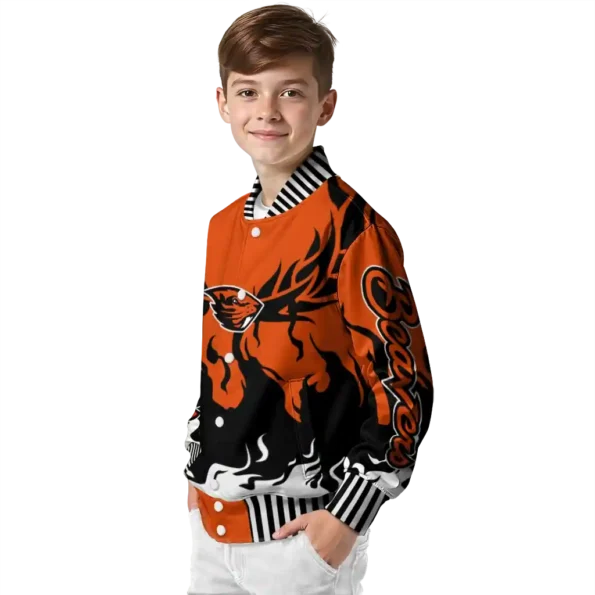 custom oregon state beavers winged blaze orange white varsity jacket trendy.webp