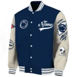 custom penn state nittany lions wildcat pawprint blue nude varsity jacket best selling.webp