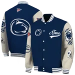 custom penn state nittany lions wildcat pawprint blue nude varsity jacket best selling.webp