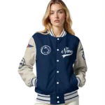 custom penn state nittany lions wildcat pawprint blue nude varsity jacket best selling.webp