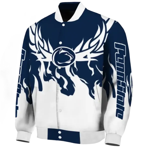 custom penn state nittany lions winged blaze blue white varsity jacket best selling.webp