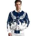 custom penn state nittany lions winged blaze blue white varsity jacket best selling.webp