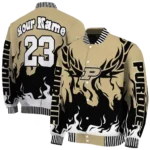 custom purdue boilermakers winged blaze gold white varsity jacket best selling.webp