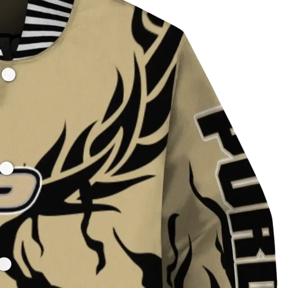 custom purdue boilermakers winged blaze gold white varsity jacket premium grade.webp