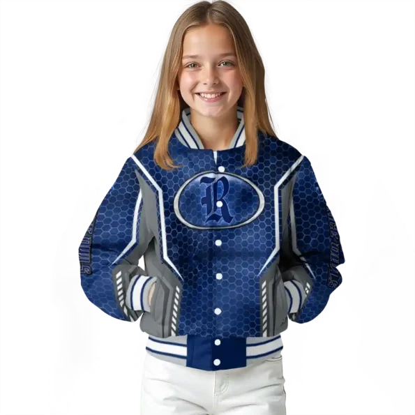 custom rice owls power plate navy blue varsity jacket top rated.webp