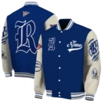 custom rice owls wildcat pawprint navy blue nude varsity jacket best selling.webp